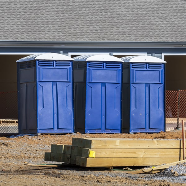 are there any restrictions on where i can place the portable restrooms during my rental period in Susan Moore Alabama